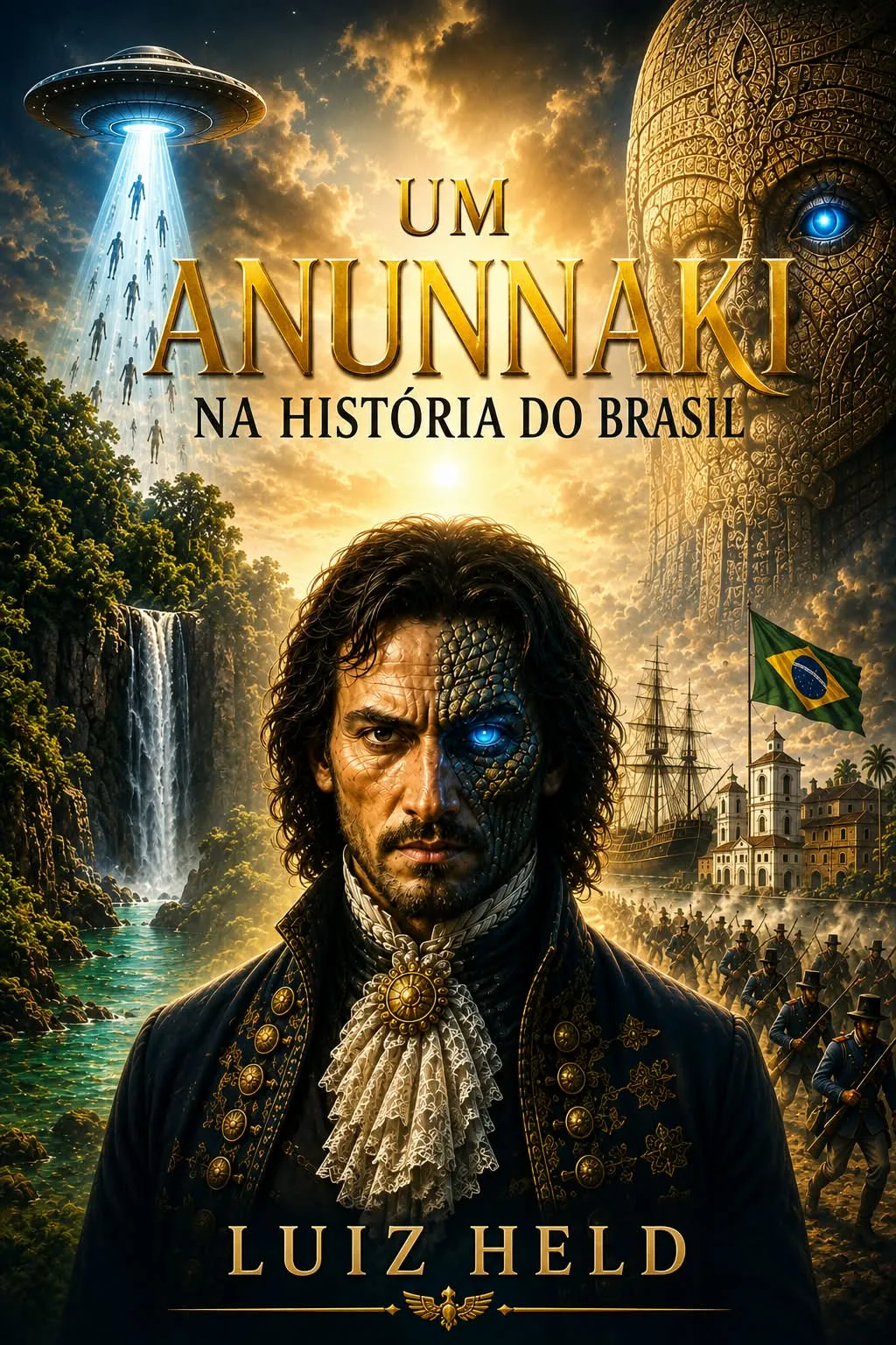 Capa do livro - Um Anunnaki na história do Brasil